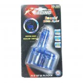 1-to-2 Cigarette Power Socket Spliter Translucent Color