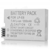 LP-E8 Compatible 7.4V 1200mAh Battery Pack for Canon 550D