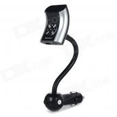 FSQ-X6 Car Mounted 1.2" LCD Screen Bluetooth Hands-free Calls + MP3 Player FM Transmitter - Black