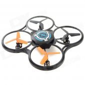 JJRC 600B 2.4GHz 4-CH R/C Quadcopter w/ 300KP Camera / Gyroscope / Lamp - Black + Blue