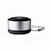 BASN D101 Mini Portable Bluetooth V3.0 + EDR Speaker with Microphone - Silver BASN D101 Mini Portable Bluetooth V3.0 + EDR Speaker with Microphone - Silver