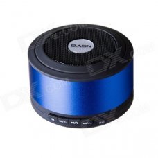 BASN D101 Mini Portable Bluetooth V3.0 + EDR Speaker with Microphone - Blue + Black BASN D101 Mini Portable Bluetooth V3.0 + EDR Speaker with Microphone - Blue + Black