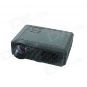 RQ SV-228 1080p HDMI 3500lm HD LED Projector w/ AV / USB / VGA / TV - Black (EU Plug)
