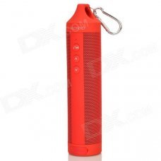 DOSS DS-1699 Outdoor Sport Portable IPX4 Handsfree Bluetooth V4.0 Speaker w/ FM / TF - Red