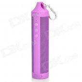 DOSS DS-1699 Outdoor Sport Portable IPX4 Handsfree Bluetooth V4.0 Speaker w/ FM / TF - Deep Purple