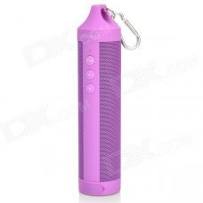 DOSS DS-1699 Outdoor Sport Portable IPX4 Handsfree Bluetooth V4.0 Speaker w/ FM / TF - Deep Purple