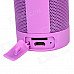DOSS DS-1699 Outdoor Sport Portable IPX4 Handsfree Bluetooth V4.0 Speaker w/ FM / TF - Deep Purple