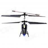 Model King 3.5-Channel 2.4GHz Shatter-proof LED Light Mini R/C Helicopter Kit w/ Gyro - Black
