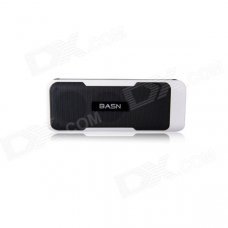 BASN S101 Portable Mini Bluetooth V3.0 Speaker w/ 4400mAh Power Bank / TF / FM - White + Black BASN S101 Portable Mini Bluetooth V3.0 Speaker w/ 4400mAh Power Bank / TF / FM - White + Black
