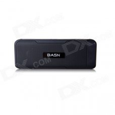 BASN S101 Portable Mini Bluetooth V3.0 Speaker w/ 4400mAh Power Bank / TF / FM - Black BASN S101 Portable Mini Bluetooth V3.0 Speaker w/ 4400mAh Power Bank / TF / FM - Black
