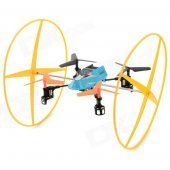 JJRC 200A 2.4GHz 4-CH Radio Control R/C Quadcopter w/ Gyro - Black + Blue + Multi-Color (4 x AA)