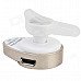 WN-01 Snail Style Bluetooth V4.1 In-Ear Headset w/ Microphone / Micro USB - Champagne Gold + White WN-01 Snail Style Bluetooth V4.1 In-Ear Headset w/ Microphone / Micro USB - Champagne Gold + White