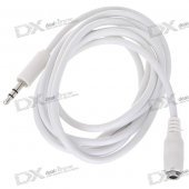 3.5mm M-F Stereo Audio Extension Cable - White (1.5M-Length)