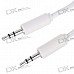 3.5mm M-M Stereo Audio Cable - White (1M-Length)