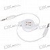 Retractable 3.5mm M-M Audio Cable - White (70cm-Length)