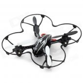 H108C H108C HD 2.4GHz 4-CH R/C Quadcopter w/ 2.0MP Camera / Gyro / Lamp - Black + White (4 x AAA)