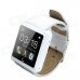 U10 1.54" LCD Bluetooth V3.0 Smart Wrist Watch w/ Pedometer / Stopwatch / Voice Call - White U10 1.54" LCD Bluetooth V3.0 Smart Wrist Watch w/ Pedometer / Stopwatch / Voice Call - White