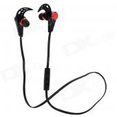 HV805 Sports Wireless Bluetooth V4.0 In-ear Earphone w/ Microphone - Black + Red