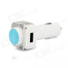 CRERCO C100 Bluetooth Headset / Air Purifier w/ Car charger, Smart Power On/Off - White + Blue CRERCO C100 Bluetooth Headset / Air Purifier w/ Car charger, Smart Power On/Off - White + Blue