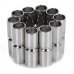 DIY Crafts Stainless Steel Magnetic Endcap Closure - Silver (10 Pairs)