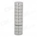 10 x 3.9mm NdFeB Round Magnets - Silver (10 PCS)
