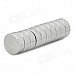 10 x 3.9mm NdFeB Round Magnets - Silver (10 PCS)