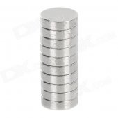 7 x 1.7mm NdFeB N35 Magnet - Silver (10PCS)