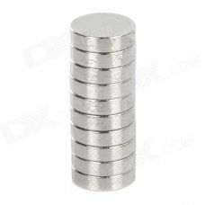 7 x 1.7mm NdFeB N35 Magnet - Silver (10PCS) 7 x 1.7mm NdFeB N35 Magnet - Silver (10PCS)