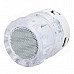 Mini Portable Bluetooth V2.0 MP3 Player / Speaker w/ Mini USB / FM / TF / 4-LED - Silver + White Mini Portable Bluetooth V2.0 MP3 Player / Speaker w/ Mini USB / FM / TF / 4-LED - Silver + White