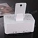 A8 Portable Rechargeable Cell Phone Handsfree Bluetooth Speaker Docking w/ NFC - White A8 Portable Rechargeable Cell Phone Handsfree Bluetooth Speaker Docking w/ NFC - White