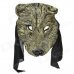 Wolf Style Rubber + Nylon Party Cosplay Mask - Bronze + Black