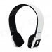 Portable Bluetooth V3.0 Wireless Headband Headphone - Black + White Portable Bluetooth V3.0 Wireless Headband Headphone - Black + White