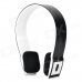 Portable Bluetooth V3.0 Wireless Headband Headphone - White + Black Portable Bluetooth V3.0 Wireless Headband Headphone - White + Black