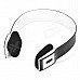 Portable Bluetooth V3.0 Wireless Headband Headphone - White + Black Portable Bluetooth V3.0 Wireless Headband Headphone - White + Black