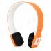 Portable Bluetooth V3.0 Wireless Headband Headphone - Orange + White Portable Bluetooth V3.0 Wireless Headband Headphone - Orange + White