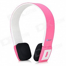 Portable Bluetooth V3.0 Wireless Headband Headphone - Pink + Black Portable Bluetooth V3.0 Wireless Headband Headphone - Pink + Black