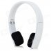 Portable Folding Retractable Bluetooth V4.0 Wireless Headband Headset - White + Black Portable Folding Retractable Bluetooth V4.0 Wireless Headband Headset - White + Black