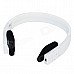 Portable Folding Retractable Bluetooth V4.0 Wireless Headband Headset - White + Black Portable Folding Retractable Bluetooth V4.0 Wireless Headband Headset - White + Black