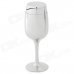 Creative Red Wine Glass Shape Plastic Butane Gas Lighter - Silver