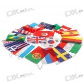 International Countries Small Bunting Flags String (18-Countries)