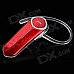 Bluetooth v4.0 Wireless Ear Hook Headset w/ Microphone - Red + Silver Bluetooth v4.0 Wireless Ear Hook Headset w/ Microphone - Red + Silver