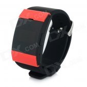 E5 Bluetooth V3.0 Bracelet Smart Watch w/ Call Reminder / Alarm Clock for Cellphone - Black + Red