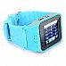 UPad2 TPU Band Bluetooth V3.0 1.5" Capacitive Screen Smart Watch w/ FM / Alarm - Light Blue + Black UPad2 TPU Band Bluetooth V3.0 1.5" Capacitive Screen Smart Watch w/ FM / Alarm - Light Blue + Black