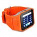 UPad2 TPU Band Bluetooth V3.0 1.5" Capacitive Screen Smart Watch w/ FM / Pedometer - Orange + Black UPad2 TPU Band Bluetooth V3.0 1.5" Capacitive Screen Smart Watch w/ FM / Pedometer - Orange + Black