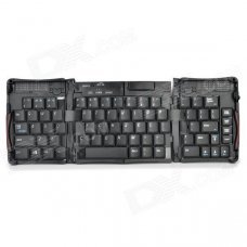 308E Wireless Folding Bluetooth V3.0 69-Key Keyboard - Black 308E Wireless Folding Bluetooth V3.0 69-Key Keyboard - Black