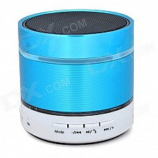 Bluetooth V2.1 Bass Speaker w/ Microphone / Mini USB / FM / TF / 3.5mm - Blue + White Bluetooth V2.1 Bass Speaker w/ Microphone / Mini USB / FM / TF / 3.5mm - Blue + White