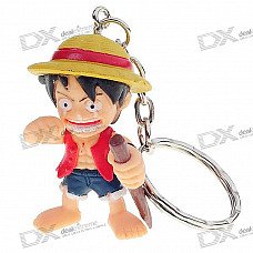 One Piece Figure Keychains (8-Piece Set)