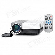 GM50 1080p HD Home Theater LED Projector w/ SD / HDMI / VGA / AV / USB - White + Silver Grey GM50 1080p HD Home Theater LED Projector w/ SD / HDMI / VGA / AV / USB - White + Silver Grey