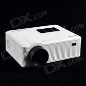 CHEERLUX CL740WT LCD Home Theater Projector w/ LED, Analog TV, VGA, YPbPr, HDMI, US Plug - White