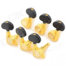 ZEA-JT11-5-2 Gold Plated Guitar String Tuning Pegs - Black + Golden (6 Set) ZEA-JT11-5-2 Gold Plated Guitar String Tuning Pegs - Black + Golden (6 Set)